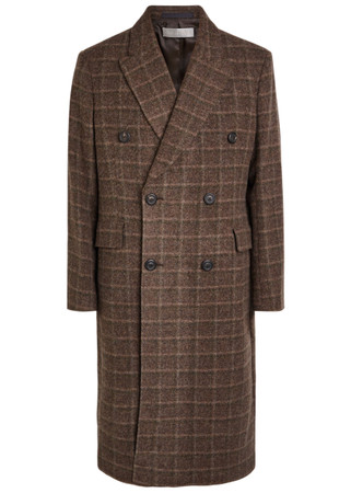 OUR LEGACY Whale checked double-breasted wool coat | Harvey Nichols