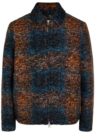 NN07 Gael patterned wool-blend jacket | Harvey Nichols