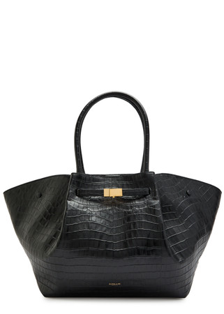 DEMELLIER The New York crocodile-effect leather tote | Harvey Nichols