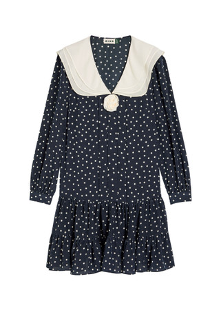 RIXO Valetta polka dot silk-chiffon mini dress | Harvey Nichols