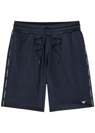 【00s_Archive】EMPORIO ARMANI ShortBlouson EMPORIO ARMANI Logo cotton-blend shorts | Harvey Nichols