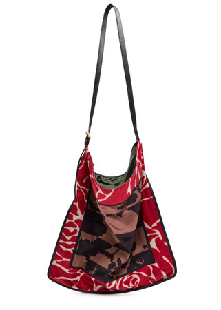 DRIES VAN NOTEN Printed satin tote bag | Harvey Nichols