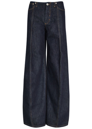 SPORTMAX Wide-leg denim jeans | Harvey Nichols
