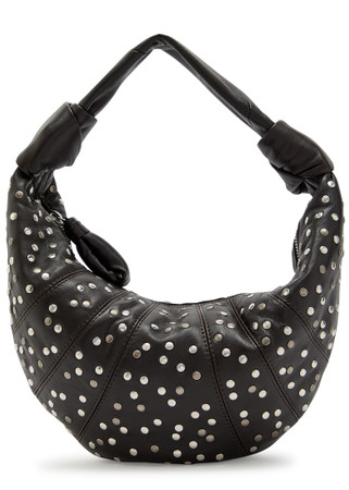 LEMAIRE Fortune Croissant mini studded leather shoulder bag