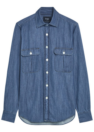 DRAKE'S Chambray shirt | Harvey Nichols