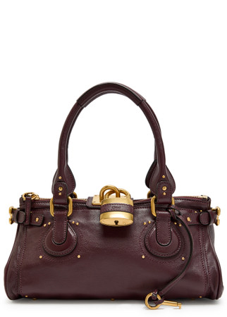 CHLOE Paddington padlock grained leather shoulder bag | Harvey Nichols