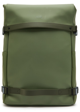 rains runner backpack green Rains Trail Mountaineer Rolltop in for $185 Trail Cargo Backpack is a take on the classic Trail Backpack RAINS MSN Bag Green Waterproof