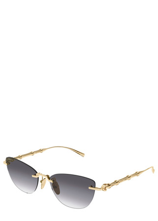 極美品 GUCCI rimless sunglasses linestone GUCCI Rimless square-frame sunglasses | Harvey Nichols