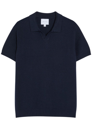 RAITH Rapha textured-knit polo shirt | Harvey Nichols