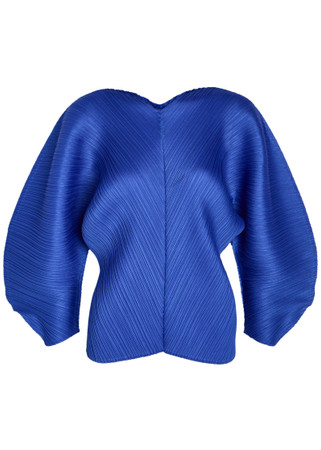 PLEATS PLEASE ISSEY MIYAKE Pleated sculpted woven top | Harvey Nichols