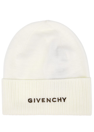 GIVENCHY Logo-embroidered wool beanie | Harvey Nichols