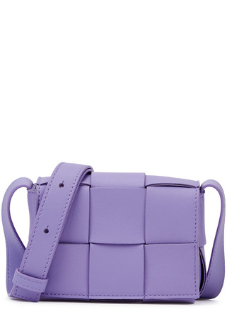 BOTTEGA VENETA Candy Cassette Intrecciato mini leather cross-body