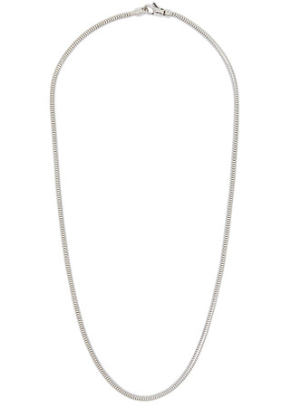 TOM WOOD Sterling silver snake chain necklace | Harvey Nichols TOM WOOD Sterling silver snake chain necklace | Harvey Nichols