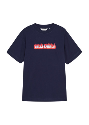 PALM ANGELS KIDS Logo-Print Cotton-Jersey T-Shirt for Men