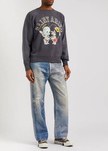 【SAINT Mxxxxxx × ARIES CREW NECK SWEAT】 Saint Michael - Saint Michael X Aries Crewneck Sweatshirt
