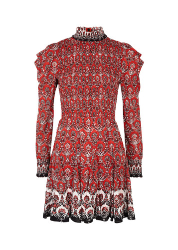 Alice + Olivia Coley Beaded Sleeveless Tweed Minidress