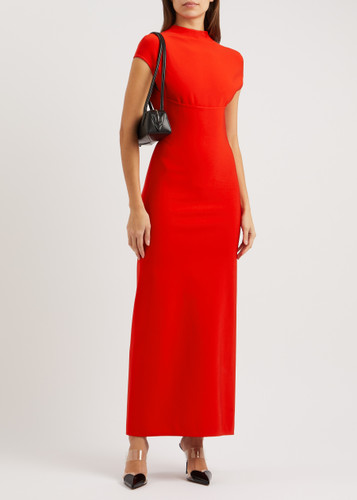 ALAA Open-back stretch-jersey maxi dress | Harvey Nichols