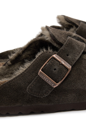 BIRKENSTOCK Boston shearling-lined suede clogs | Harvey Nichols