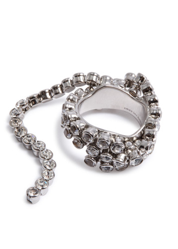 DRIES VAN NOTEN | TWO-SET CHAIN RING SILVER リング DRIES VAN NOTEN Crystal-embellished ring | Harvey Nichols