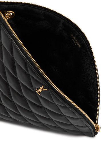 SAINT LAURENT Sadie quilted leather pouch | Harvey Nichols
