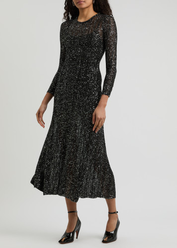 ワンピース Alaia SEQUINS KNIT DRESS ALAÏA Sequin-embellished knitted maxi dress | Harvey Nichols