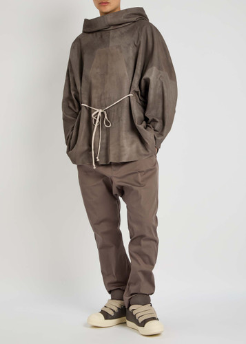 VIP【関税送料無料】希少 Rick Owens Short hooded tunic RICK OWENS Hooded leather tunic | Harvey Nichols