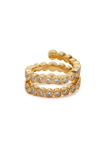 RAGBAG Odette Spiral 18kt gold-plated ring | Harvey Nichols RAGBAG Odette Spiral 18kt gold-plated ring | Harvey Nichols