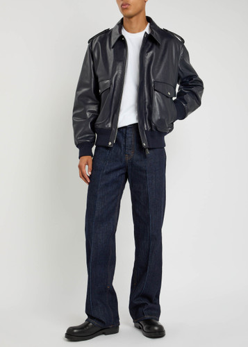 GIVENCHY Padded leather bomber jacket | Harvey Nichols