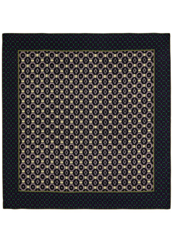 DRIES VAN NOTEN Facet printed silk scarf | Harvey Nichols