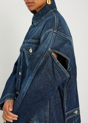 JEAN PAUL GAULTIER Cut-out denim jacket | Harvey Nichols