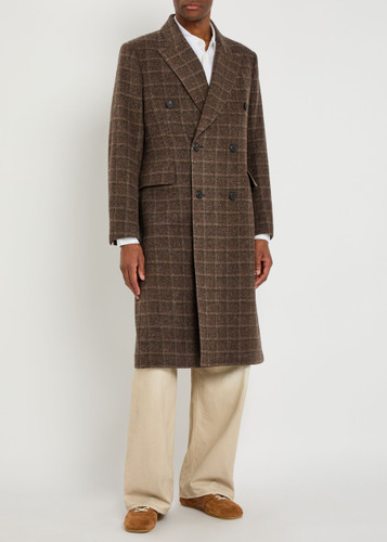OUR LEGACY Whale checked double-breasted wool coat | Harvey Nichols