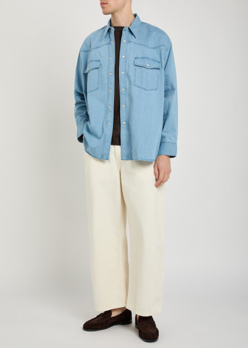 STUDIO NICHOLSON Denim shirt | Harvey Nichols STUDIO NICHOLSON Denim shirt | Harvey Nichols