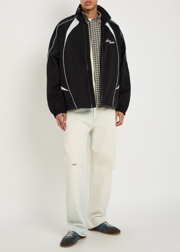 ACNE STUDIOS Tech logo-embroidery poplin jacket | Harvey Nichols
