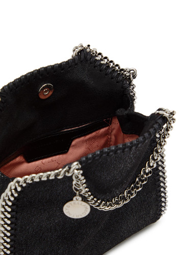 STELLA MCCARTNEY Falabella tiny faux suede tote | Harvey Nichols