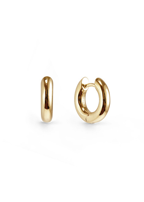 OTIUMBERG-Chunky small 14kt gold vermeil hoop earrings 