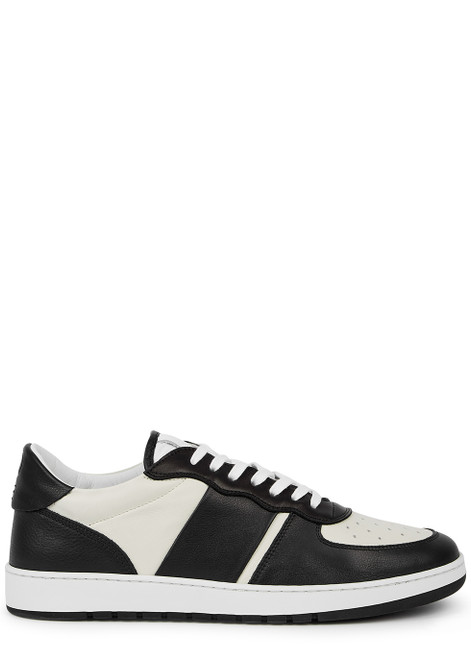 COLLEGIUM-Pillar Destroyer off-white panelled leather sneakers