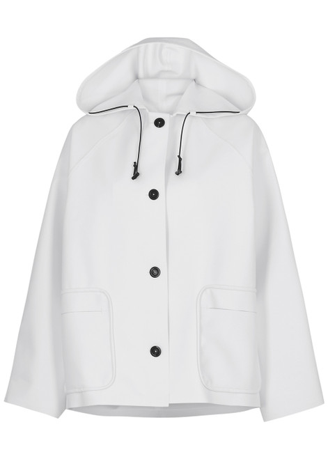 KASSL EDITIONS-Sailor Hip white rubberised jacket