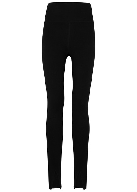 VICTORIA BECKHAM-VB Body split-hem stretch-knit leggings