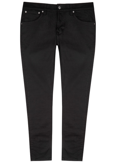 NUDIE JEANS-Tight Terry black skinny jeans