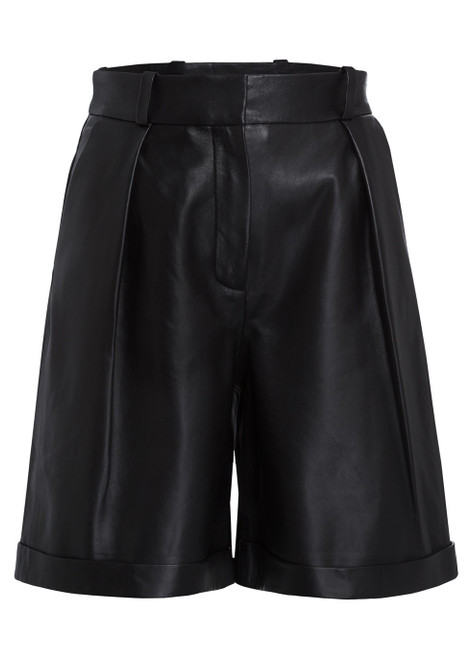 IVY OAK-Lesley leather shorts