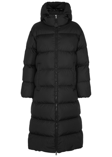MONCLER-Catchet black quilted shell coat
