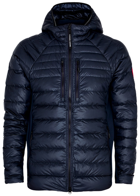 CANADA GOOSE-Hybridge Lite navy hooded shell jacket