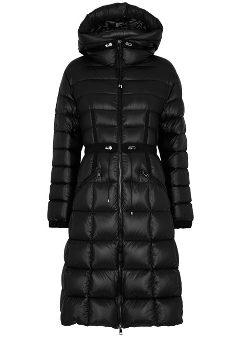 MONCLER-Cantache black quilted shell parka