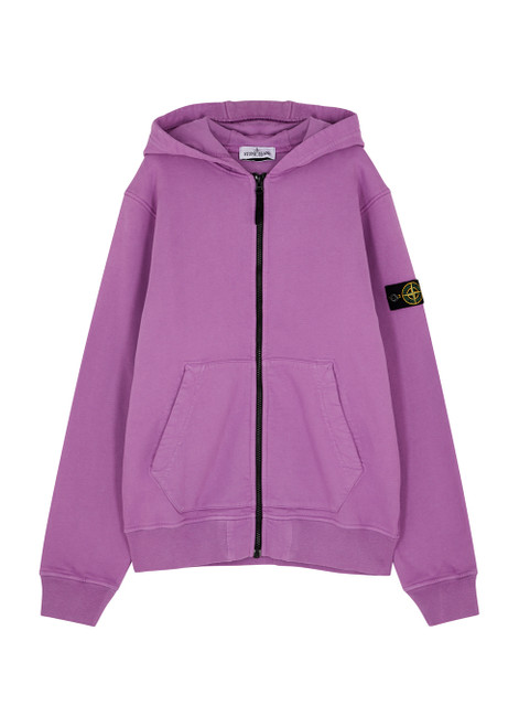 STONE ISLAND-KIDS hooded cotton sweatshirt (14 years)