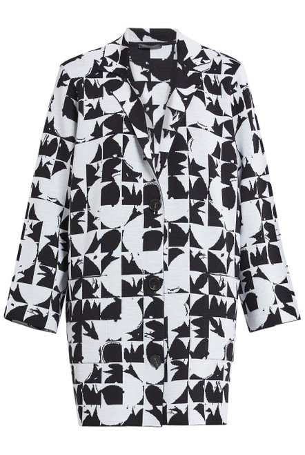 MARINA RINALDI-Jacquard cardigan