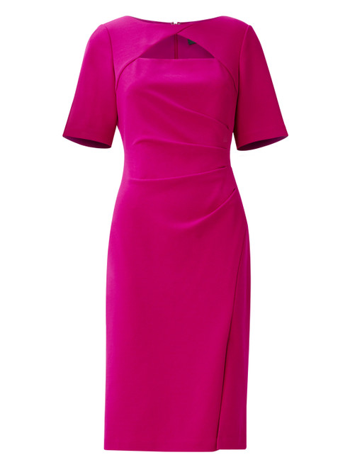 ADRIANNA PAPELL-Knit crepe midi dress