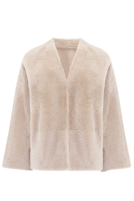 GUSHLOW & COLE-Shearling cardigan jacket