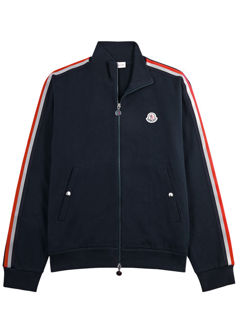 MONCLER-Striped cotton track jacket