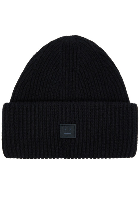 ACNE STUDIOS-Pansy ribbed wool beanie