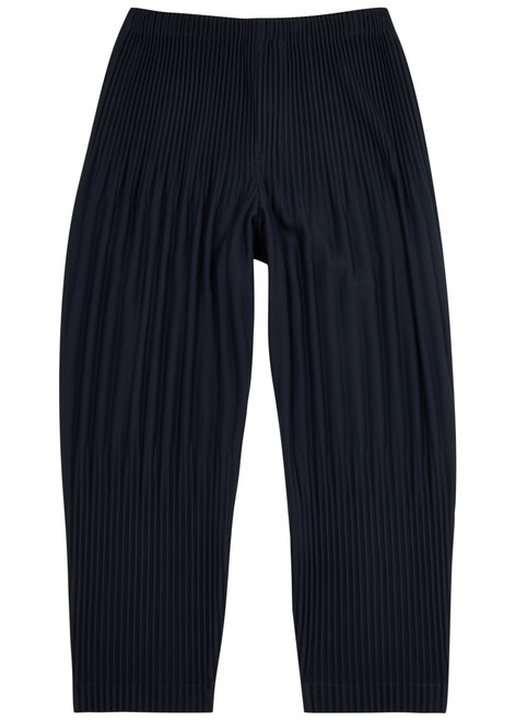 HOMME PLISSÉ ISSEY MIYAKE-Pleated cropped trousers